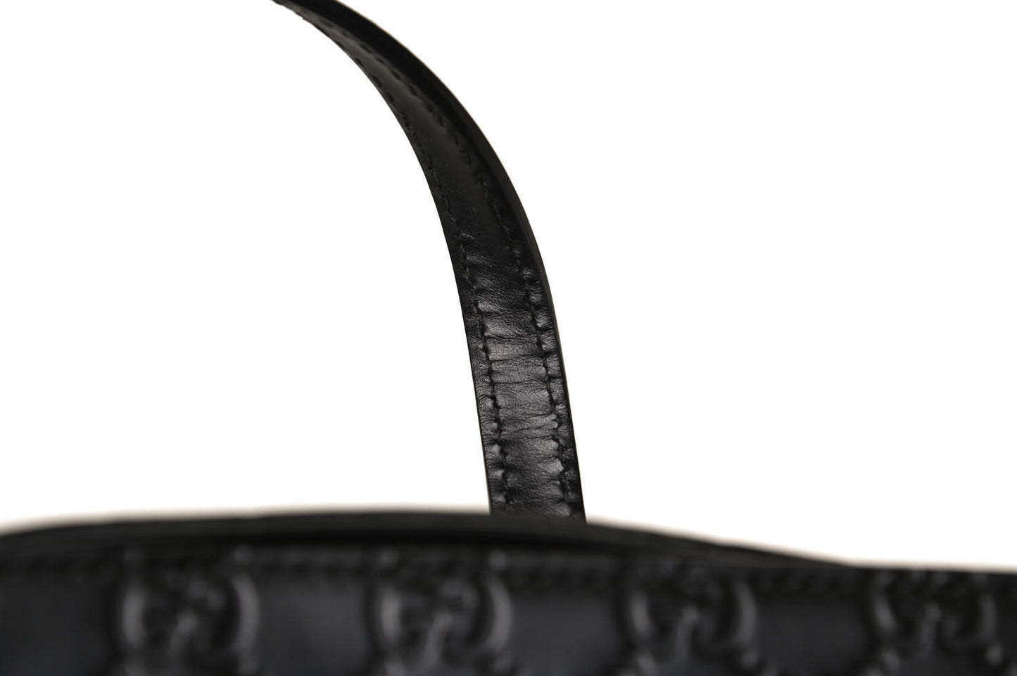 Guccissima Linea A Foldover Tote Black