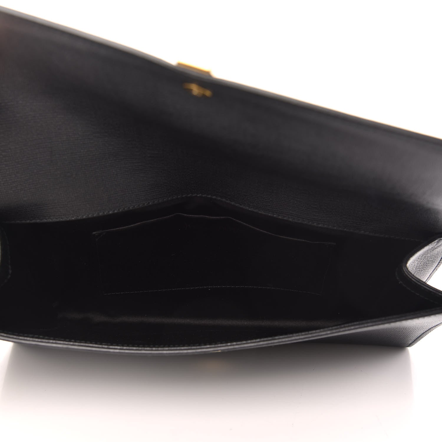 Saint Laurent Textured Calfskin Y Ligne Clutch Black 5 of 10