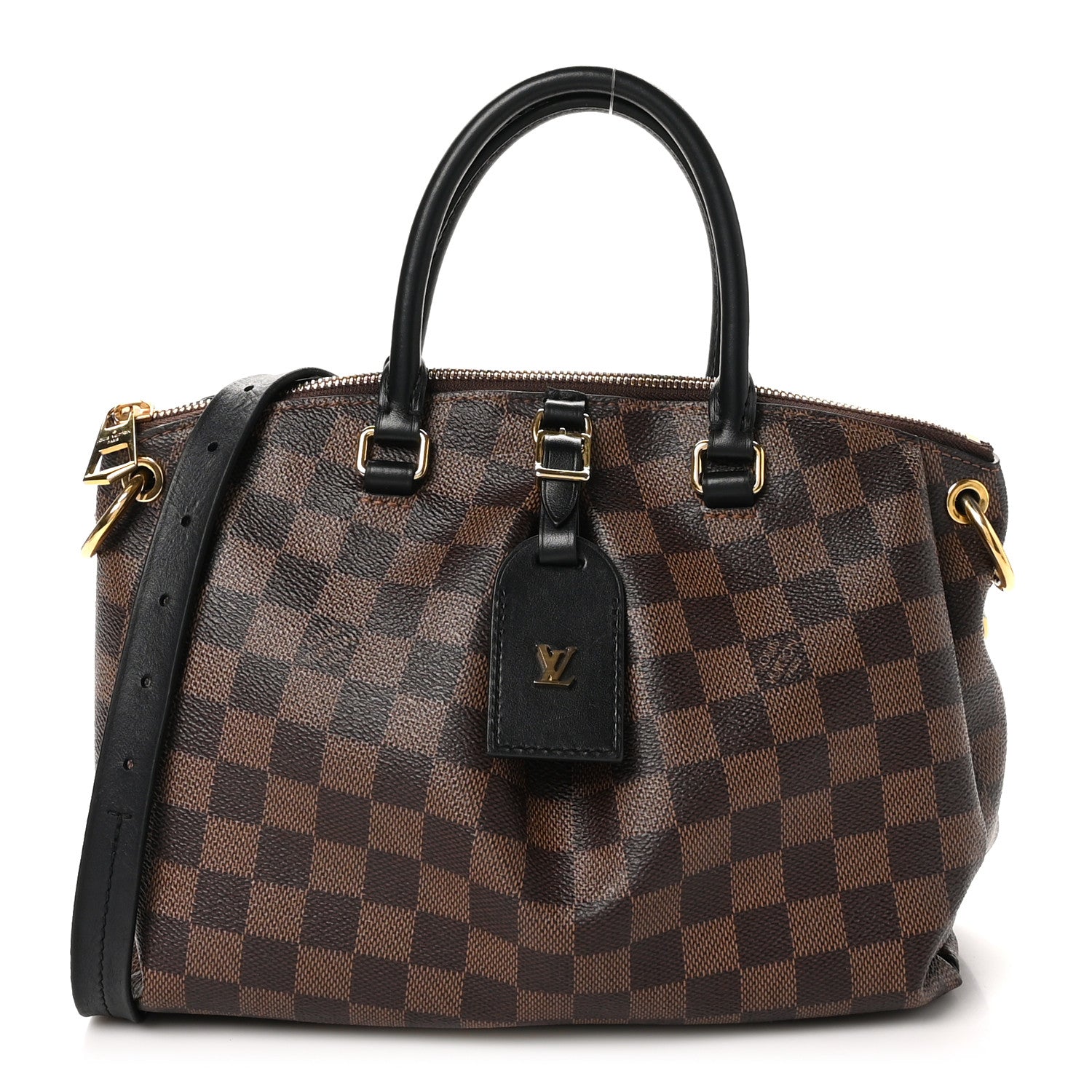 Louis Vuitton Damier Ebene Odeon Tote PM Black 1 of 9