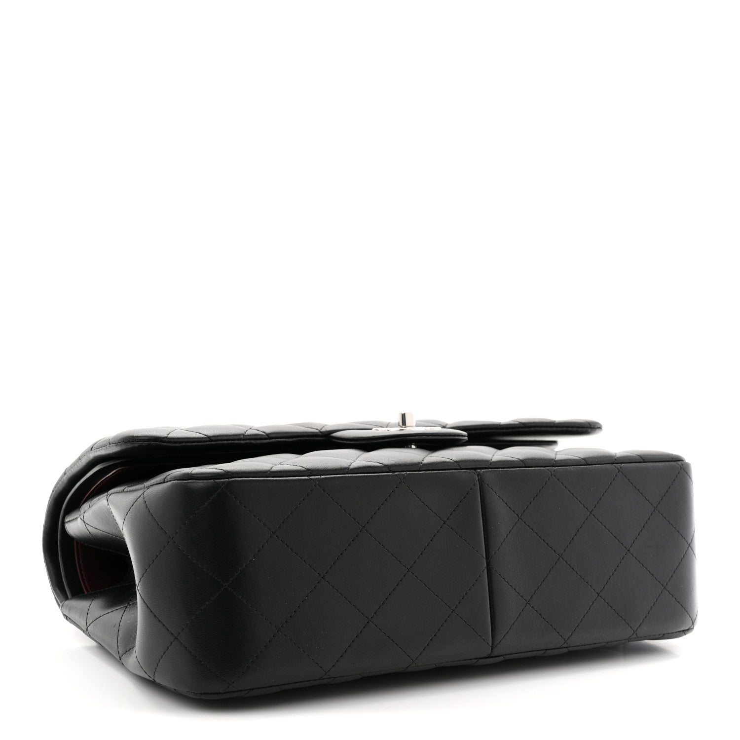 Chanel Lambskin Quilted Jumbo Double Flap Black 4 of 11