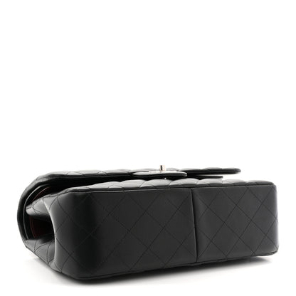 Chanel Lambskin Quilted Jumbo Double Flap Black 4 of 11