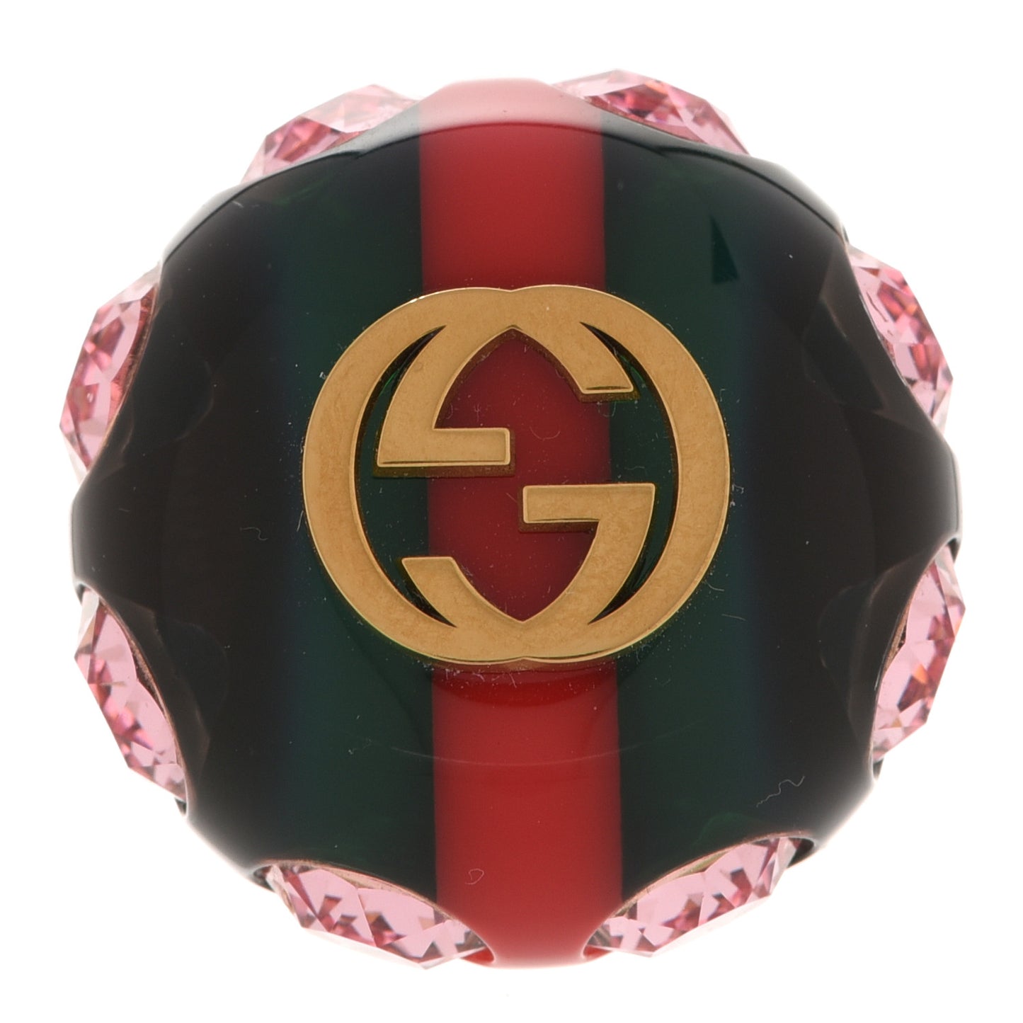 Crystal Resin Sylvie Vintage Web Ring S Green Red