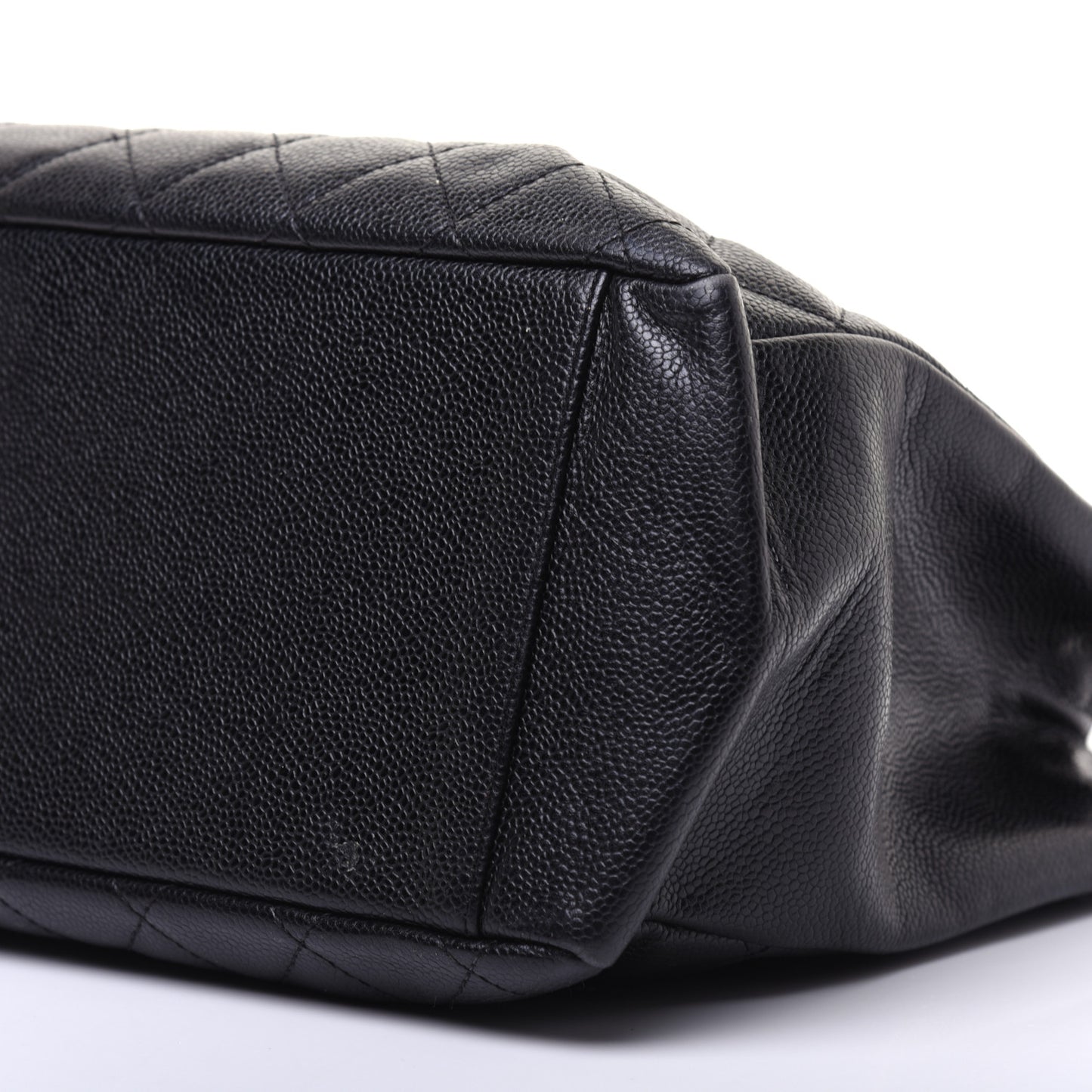 Caviar Quilted Grand Shopping Tote GST Black