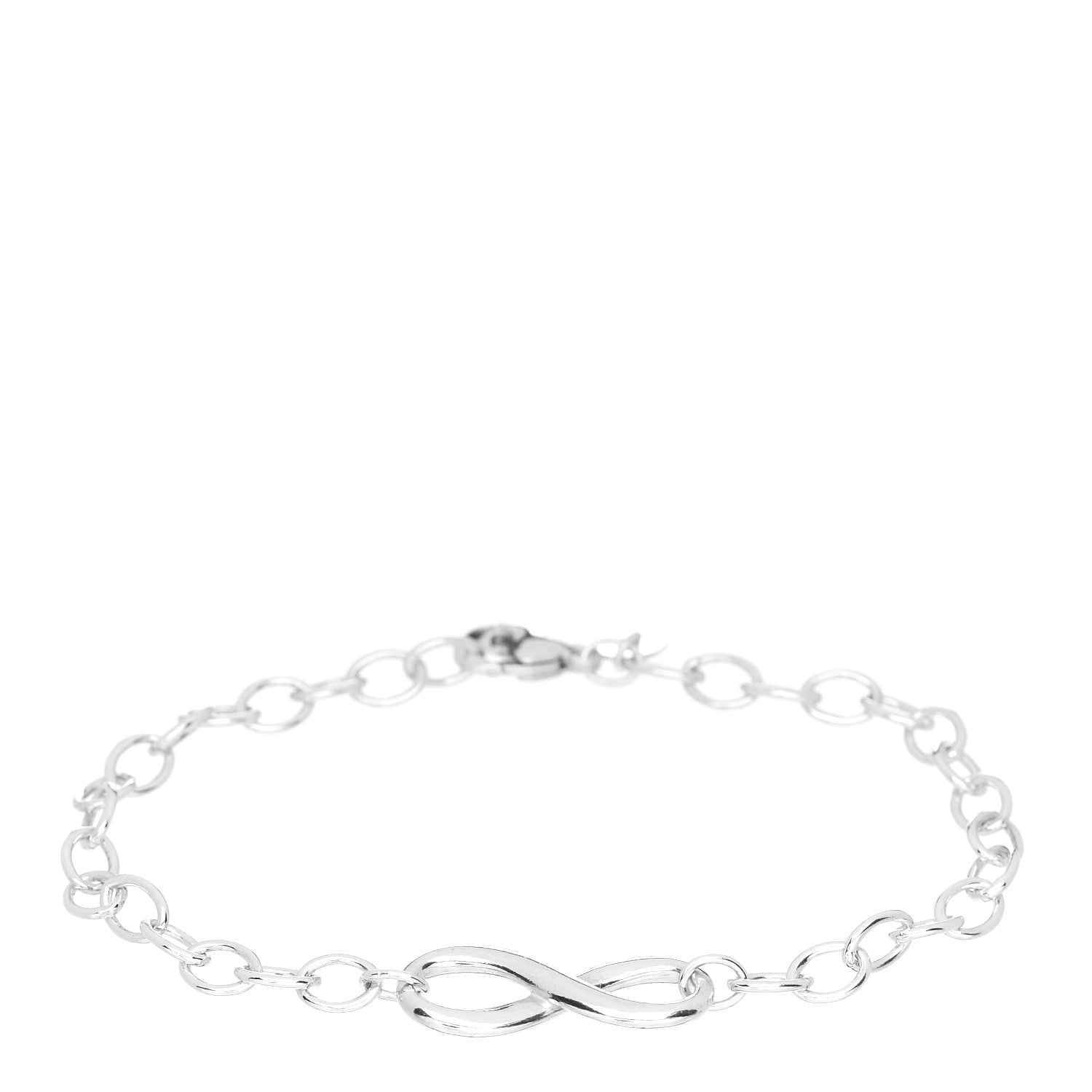 Tiffany Sterling Silver Infinity Chain Bracelet 1 of 3