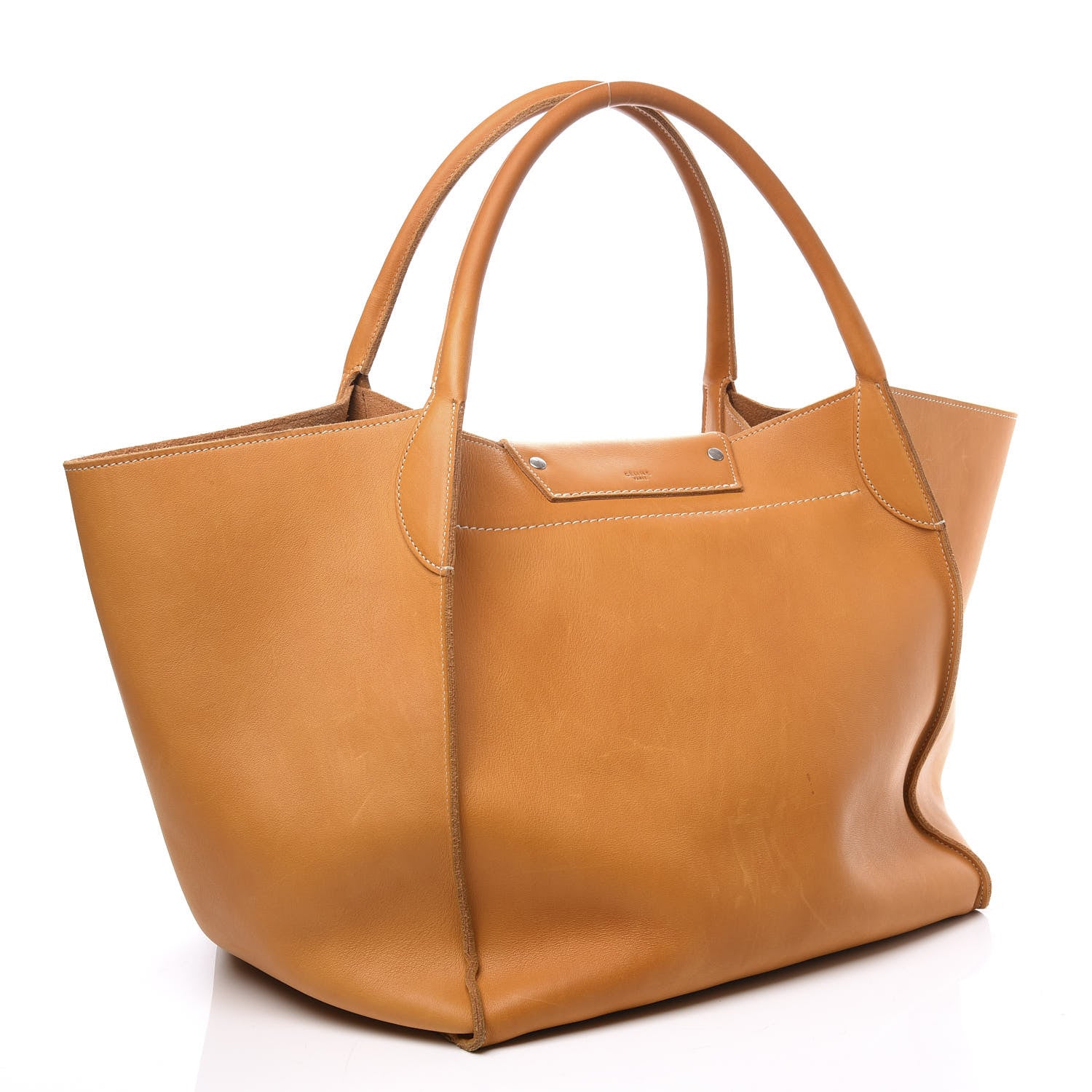 Celine Soft Bare Calfskin Medium Big Bag Dark Yellow 2 of 12
