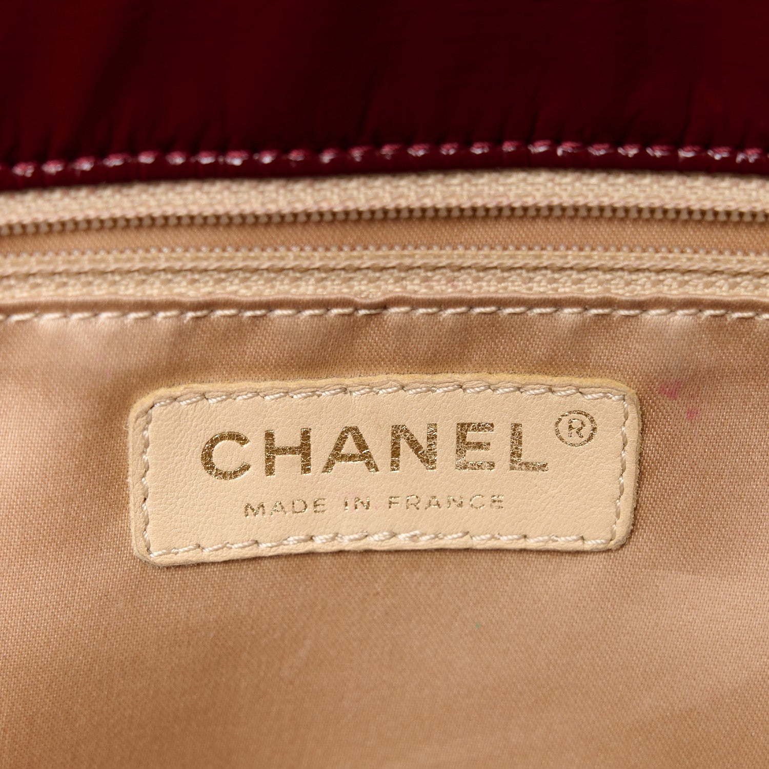 Chanel Vinyl Rock and Chain Medium Flap Bordeaux 7 of 11
