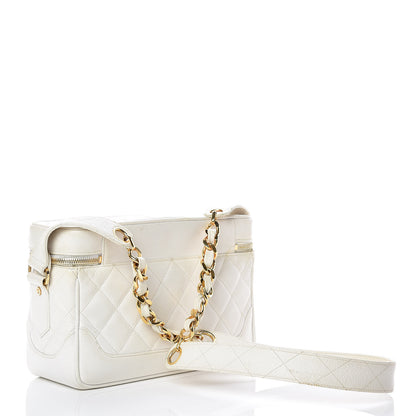 Chanel Caviar Quilted Camera Case White 3 of 28