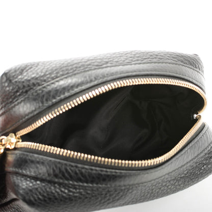 Gucci Pebbled Calfskin Soho Medium Cosmetic Case Black 6 of 8