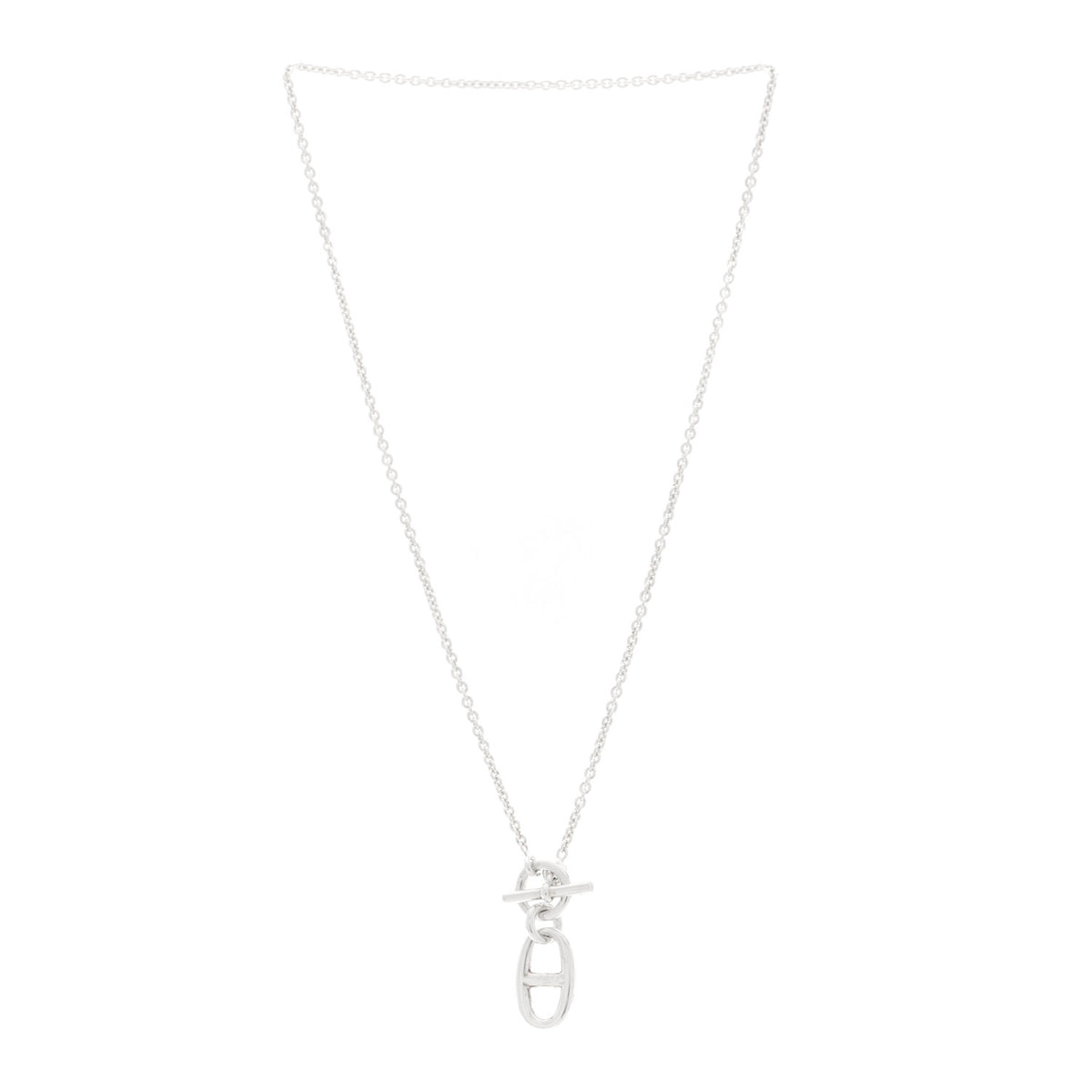 Hermes Sterling Silver Amulette Chaine d'Ancre Necklace 3 of 5