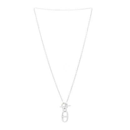 Hermes Sterling Silver Amulette Chaine d'Ancre Necklace 3 of 5