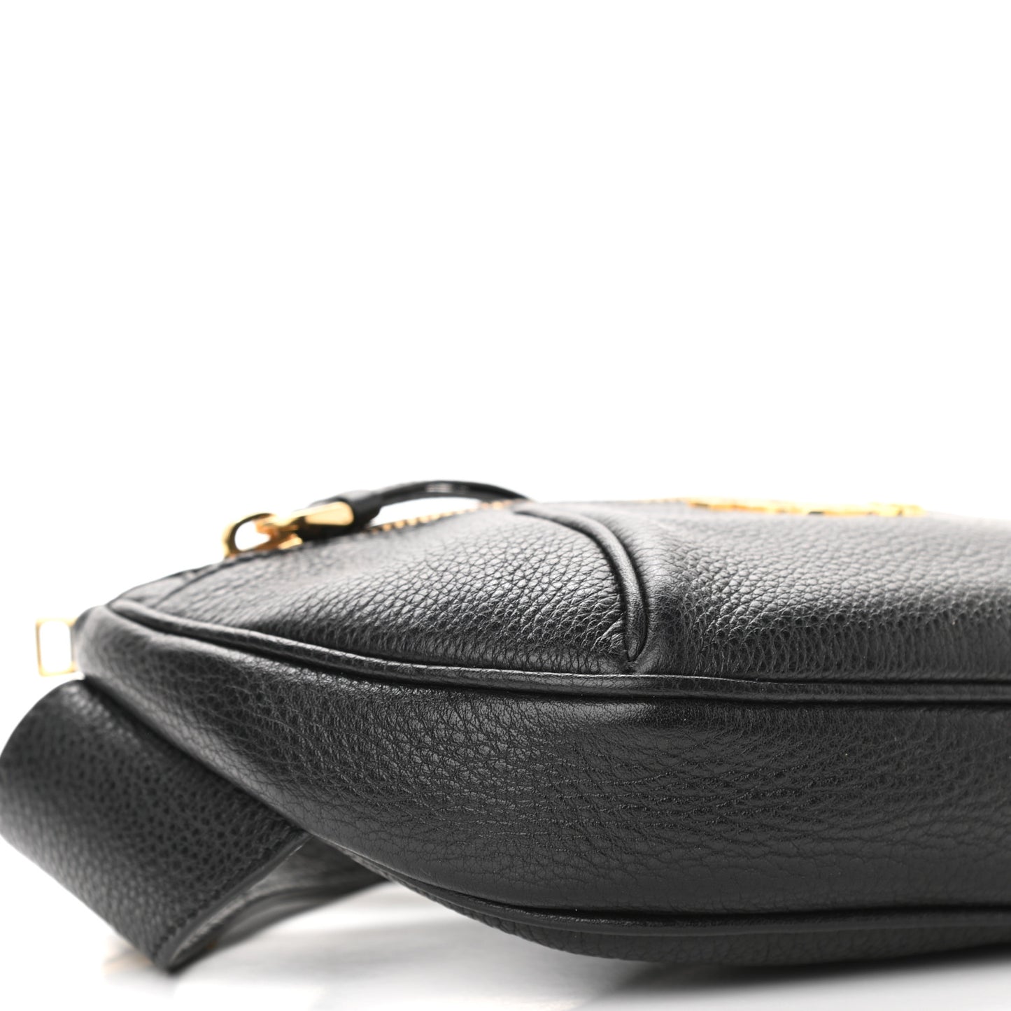 Vitello Daino Small Belt Bag Black