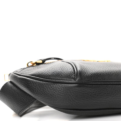 Prada Vitello Daino Small Belt Bag Black 9 of 10