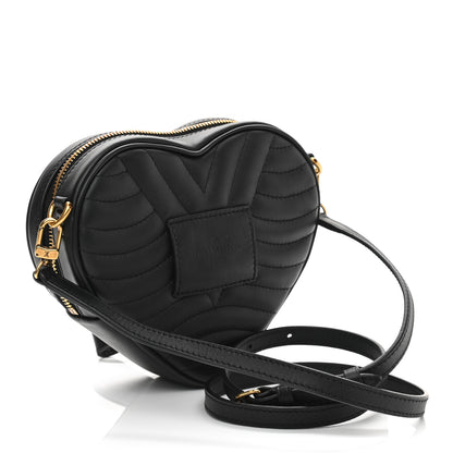 Louis Vuitton Calfskin New Wave Heart Bag Black 3 of 10