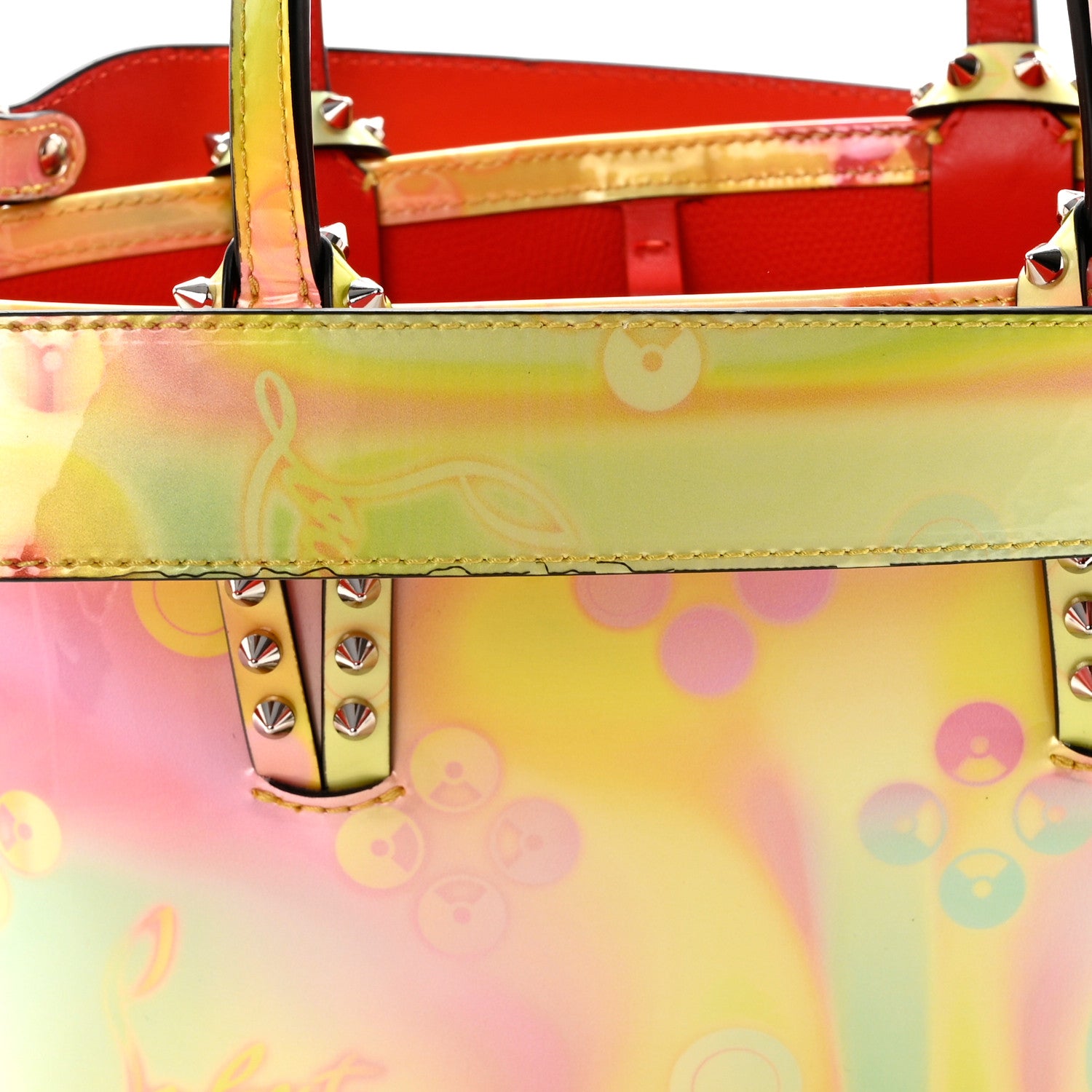 Christian Louboutin Patent Calfskin Loubinthesky Small Cabata Tote Multicolor 12 of 13