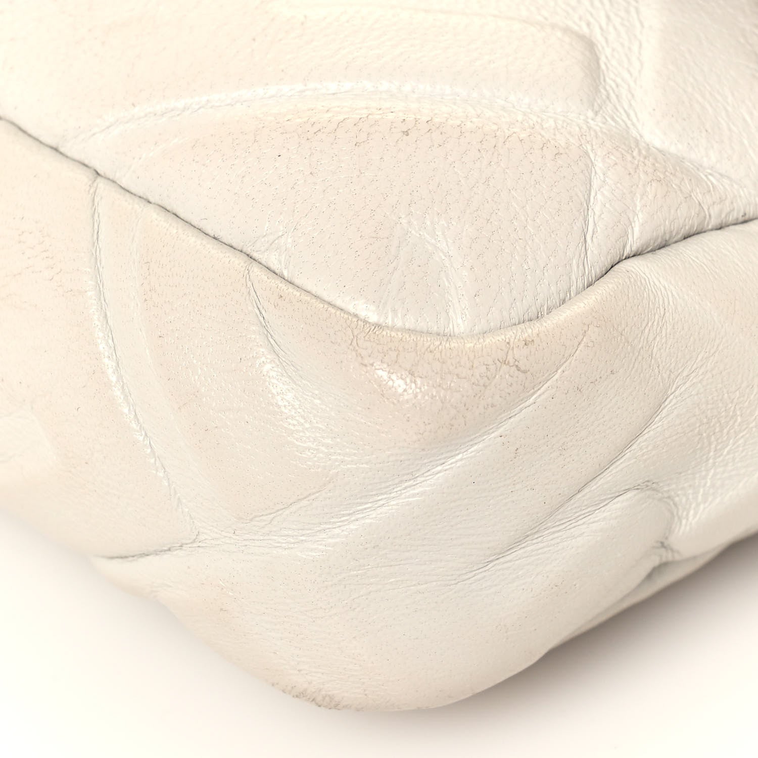 Fendi Nappa FF 1974 Embossed Mini Baguette White 11 of 20