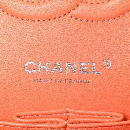 Chanel Lambskin Quilted Medium Double Flap Orange 6 of 11