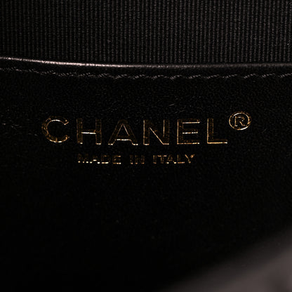 Chanel Shiny Lambskin Mesh Quilted Small Cargo Duma Drawstring Backpack Black 6 of 10