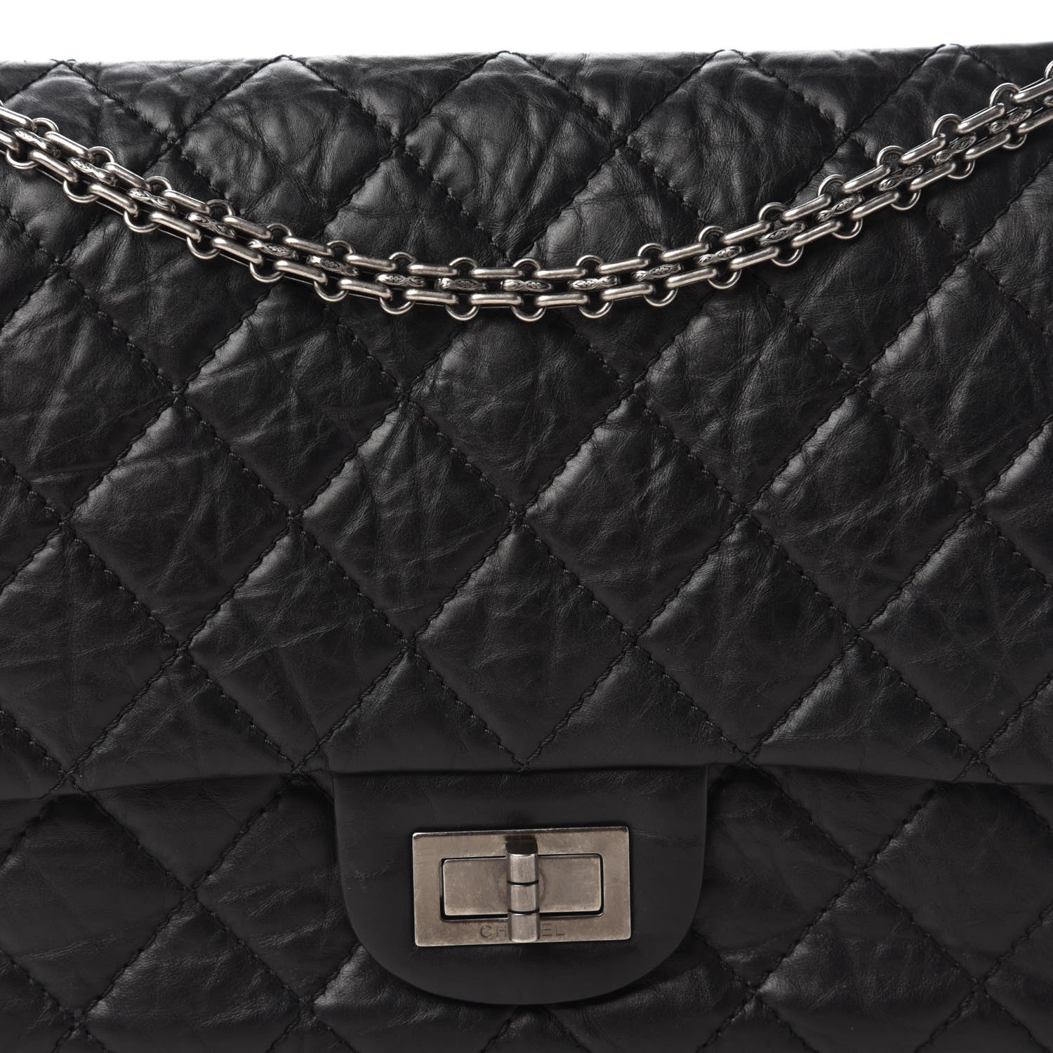 Chanel Aged Calfskin Quilted 2.55 Reissue 227 Flap Black 10 of 11
