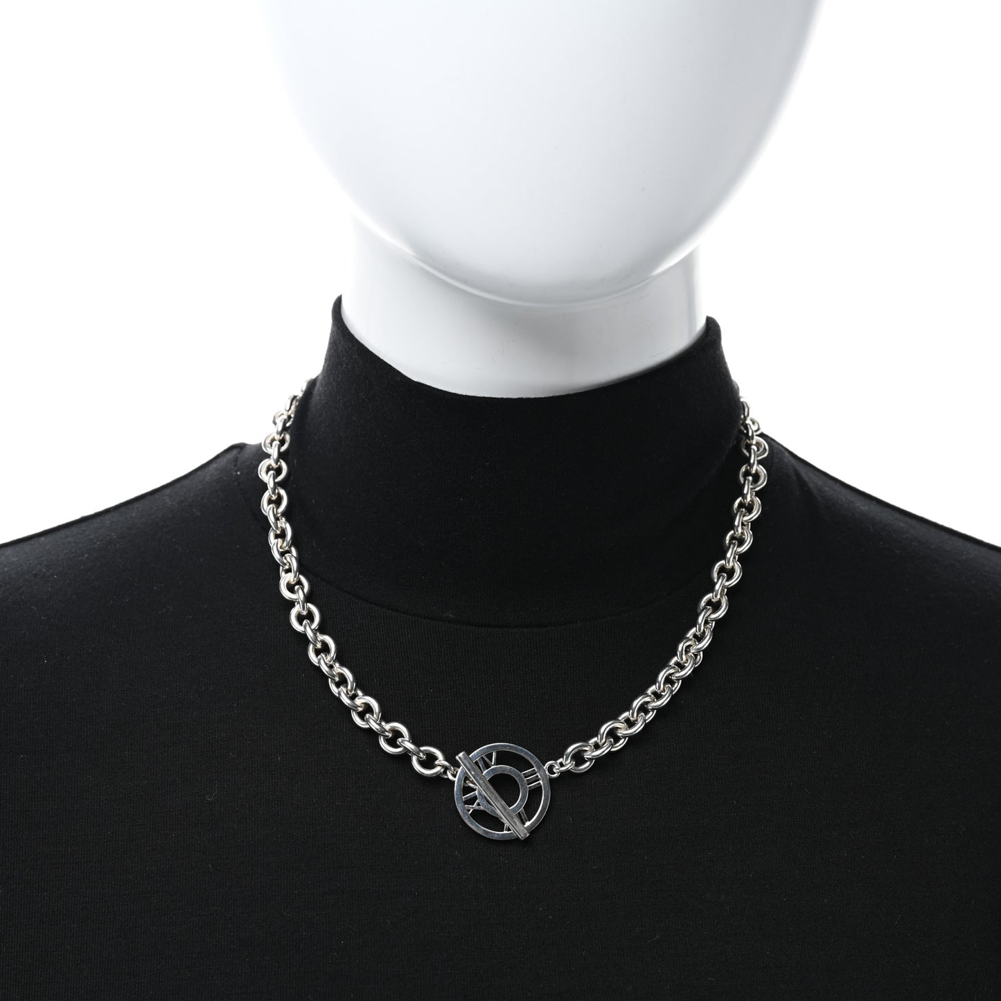 Sterling Silver Atlas Toggle Chain Necklace