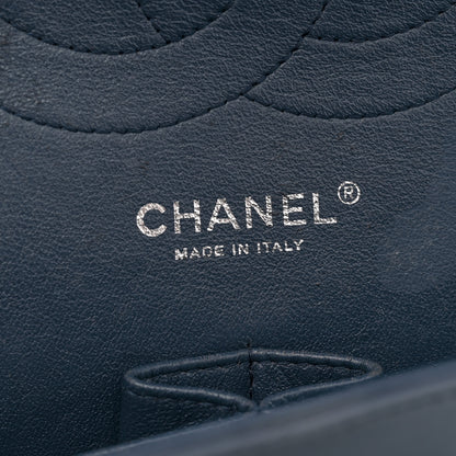 Chanel Patent Quilted Jumbo Double Flap Navy 6 of 14