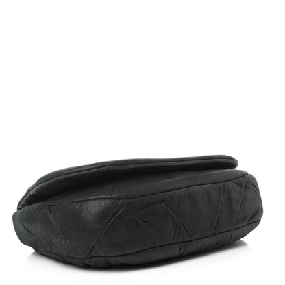 Chanel Iridescent Calfskin Glint Flap Black 4 of 10