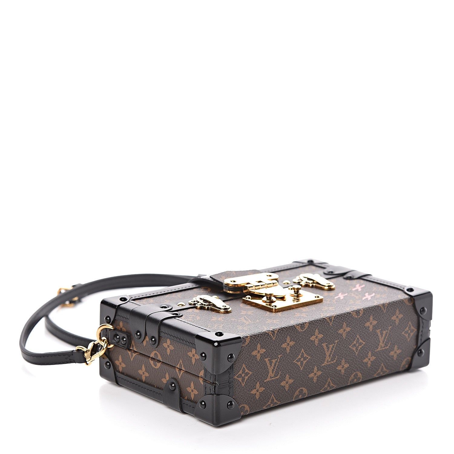 Louis Vuitton Monogram Petite Malle Black 4 of 13