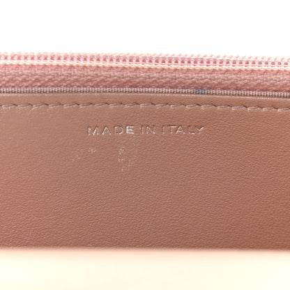 Chanel Goatskin Camellia Embossed Wallet On Chain WOC Light Pink 8 of 9