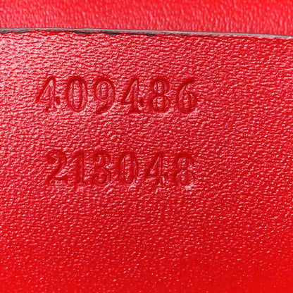 Gucci Guccissima Medium Padlock Shoulder Bag Hibiscus Red 7 of 14