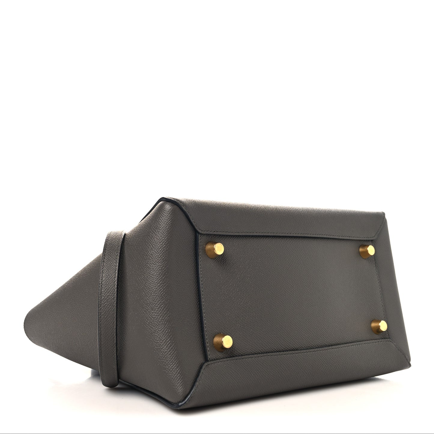 Grained Calfskin Mini Belt Bag Grey