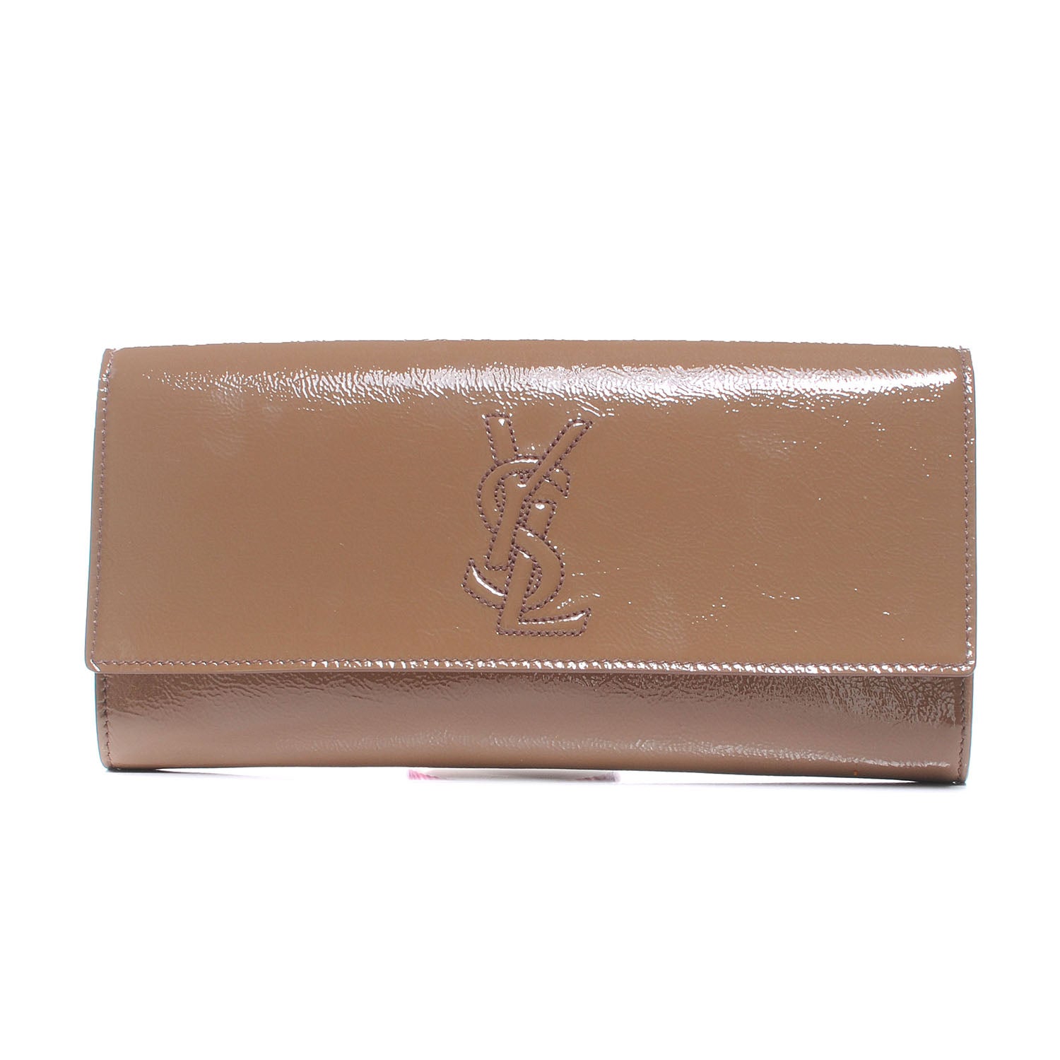Saint Laurent Patent Belle de Jour Clutch Nude 1 of 7