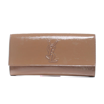 Saint Laurent Patent Belle de Jour Clutch Nude 1 of 7