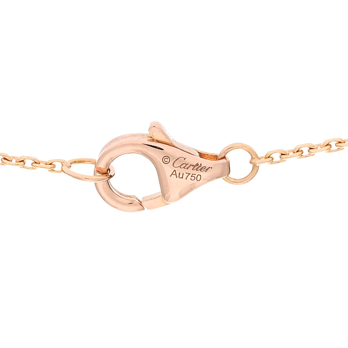 18K Pink Yellow White Gold Diamond Trinity Pendant Necklace