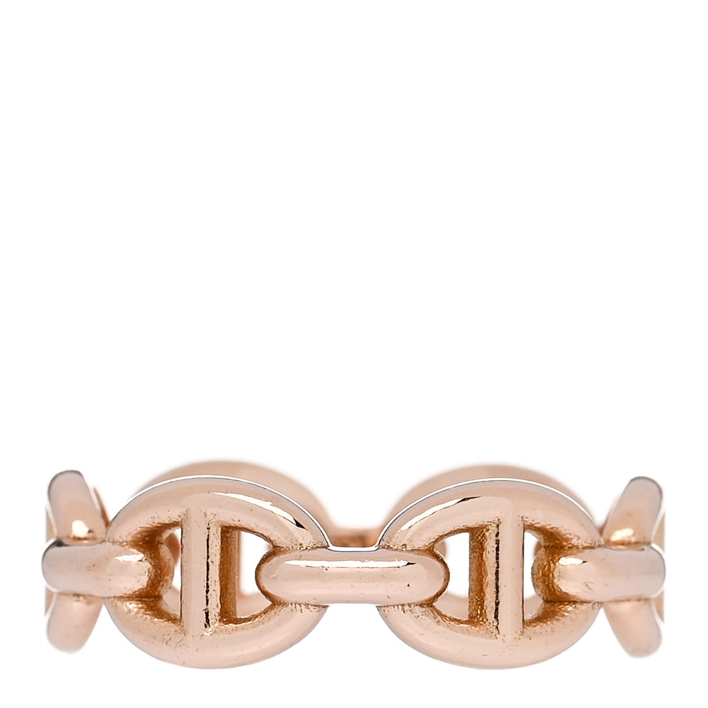 18K Rose Gold PM Chaine d'Ancre Enchainee Ring 50 5.25
