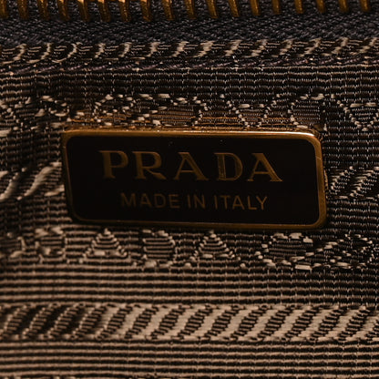 Prada Suede Triangle Mini Bonnie Shoulder Bag Cacao 6 of 11