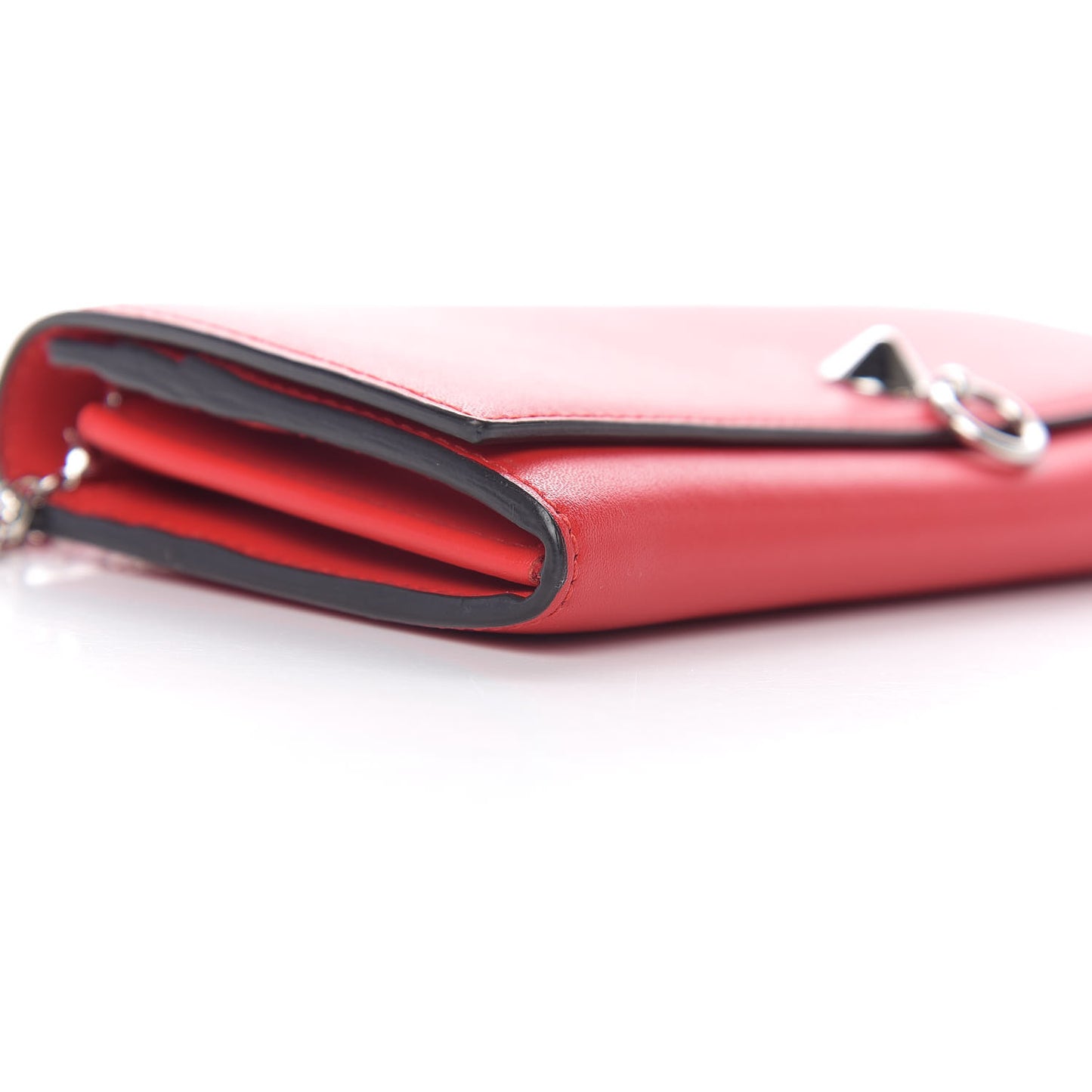 Vitello Liberty Century Lucido By The Way Continental Wallet On Chain Rosso