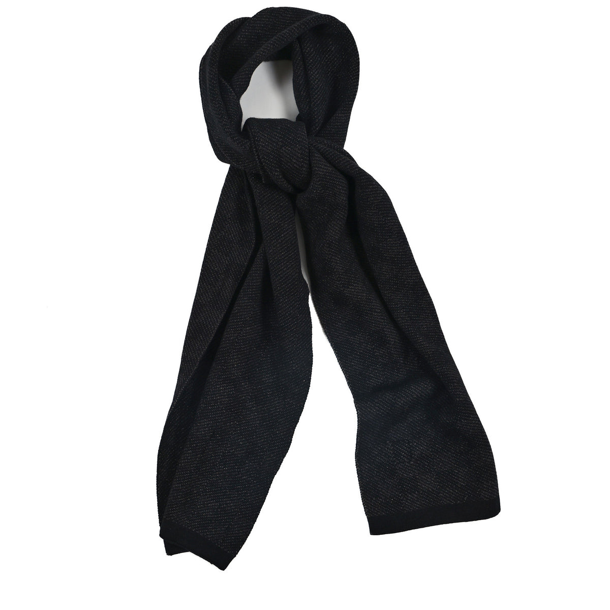 Cashmere Damier Scarf Black Grey