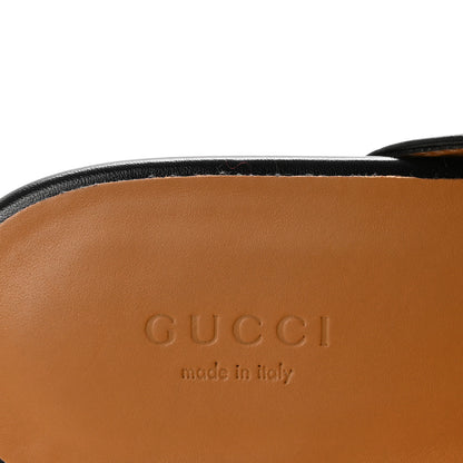 Gucci Glamour Calfskin Guccissima Womens Princetown Slippers 40 Black 8 of 10