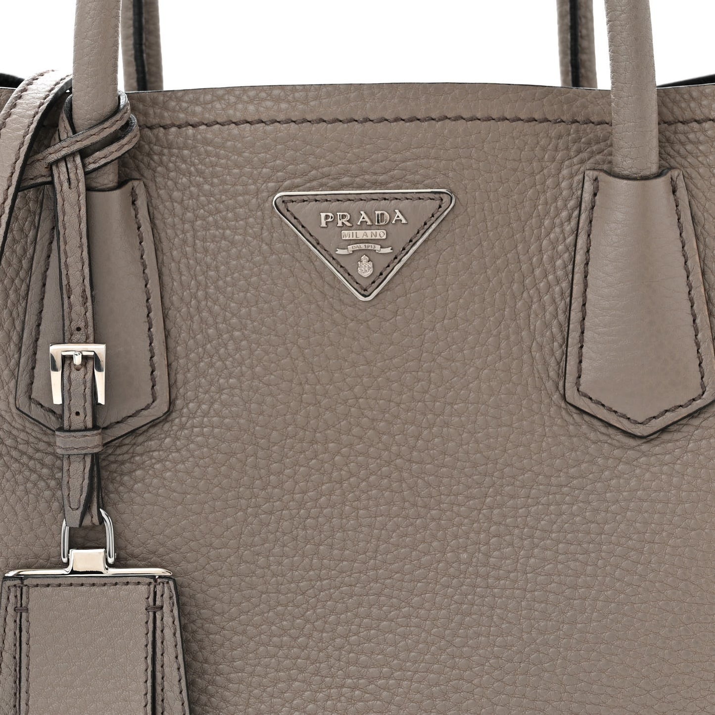 Vitello Daino Small Double Bag Argilla Black