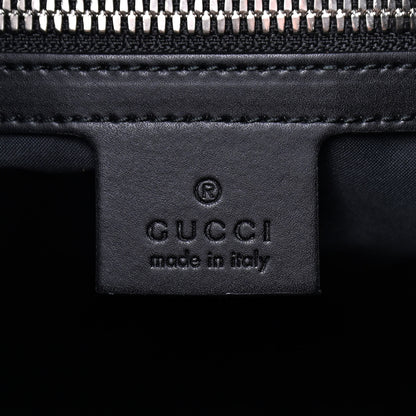 Gucci Soft GG Supreme Monogram Appia Calfskin Web Drawstring Backpack Black 8 of 9