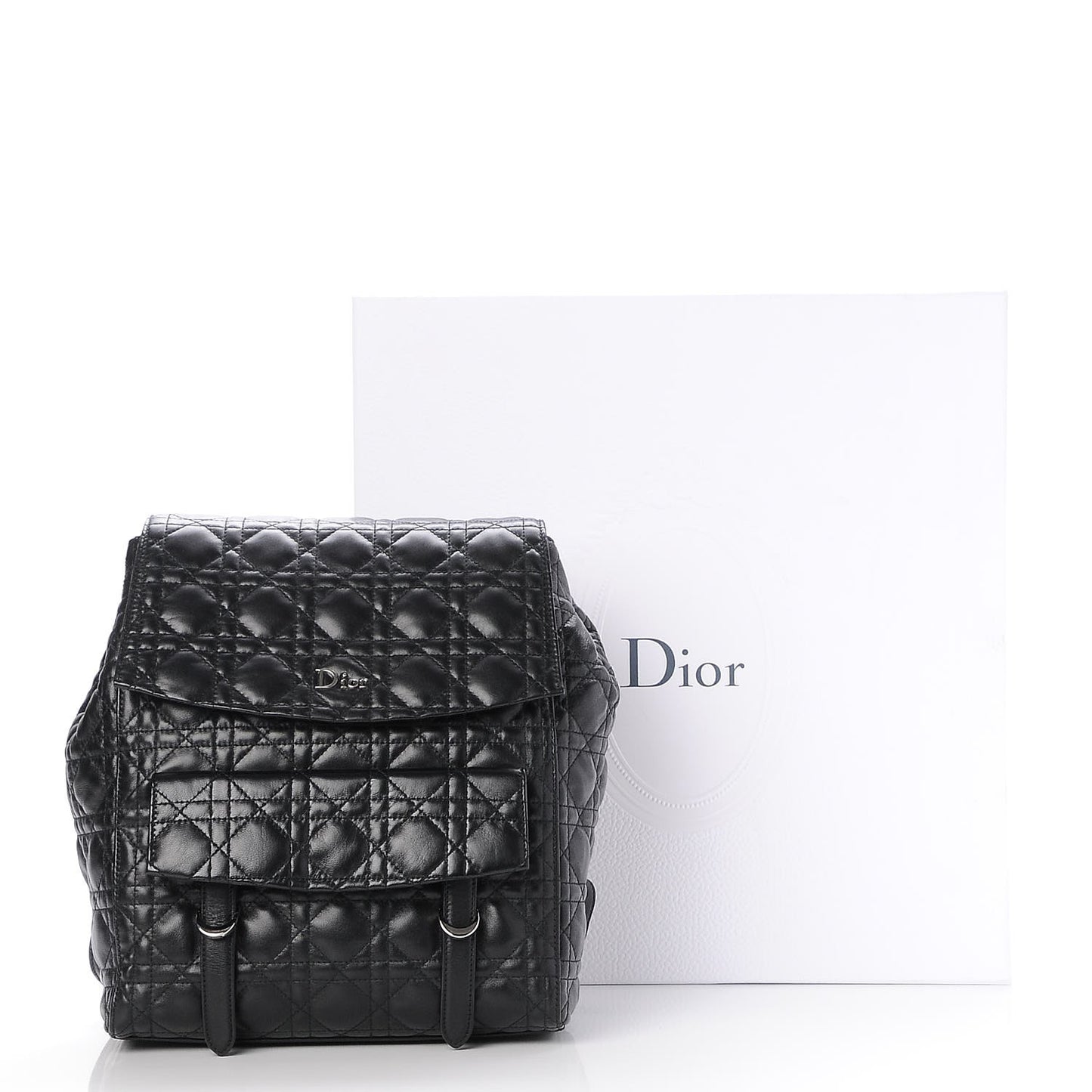 Lambskin Cannage Large Stardust Backpack Black
