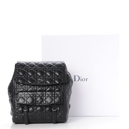 Christian Dior Lambskin Cannage Large Stardust Backpack Black 8 of 8