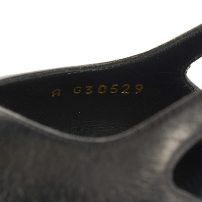 Chanel Lambskin Pearl Slingback Pumps 38.5 Black 8 of 8
