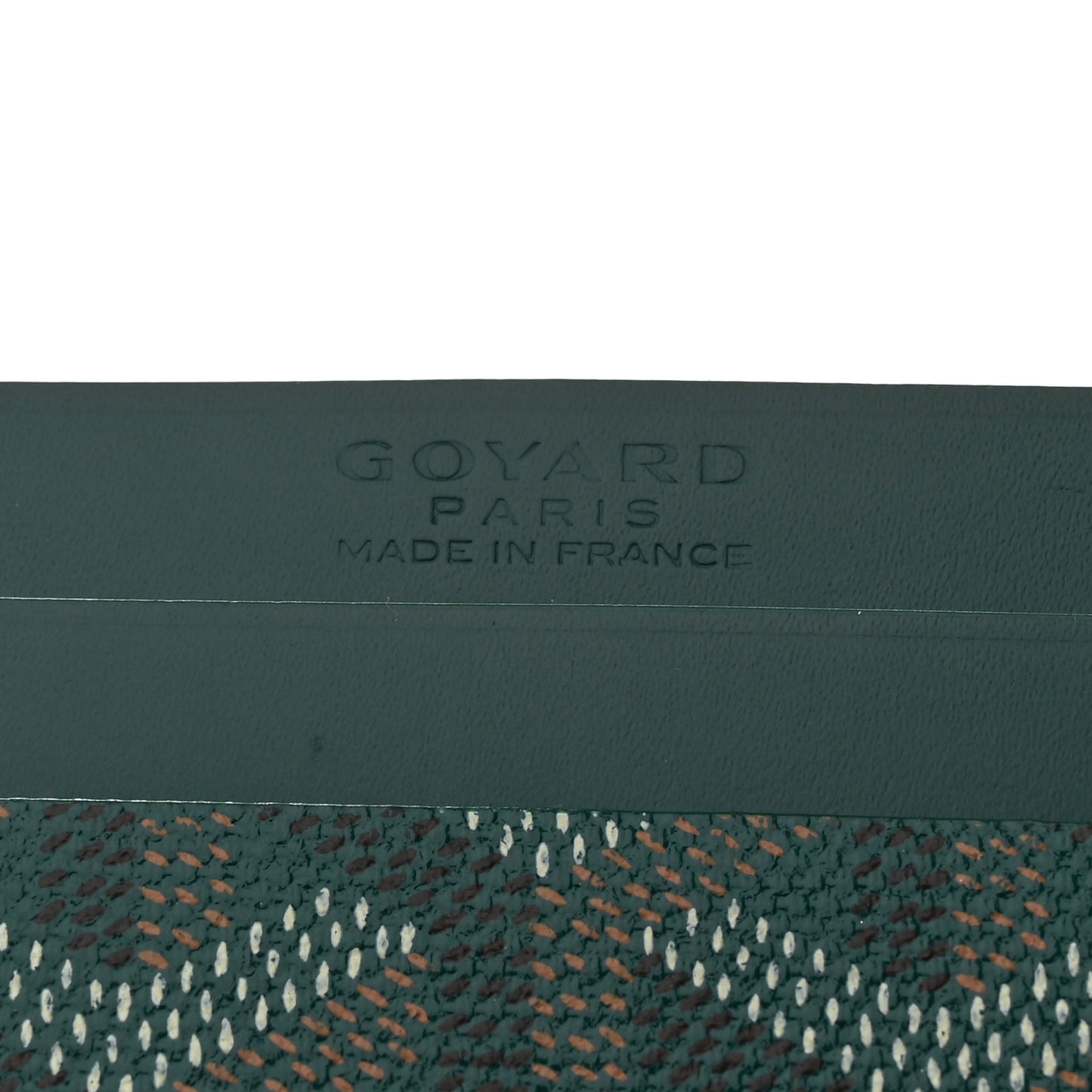 Goyardine Saint Sulpice Card Holder Green