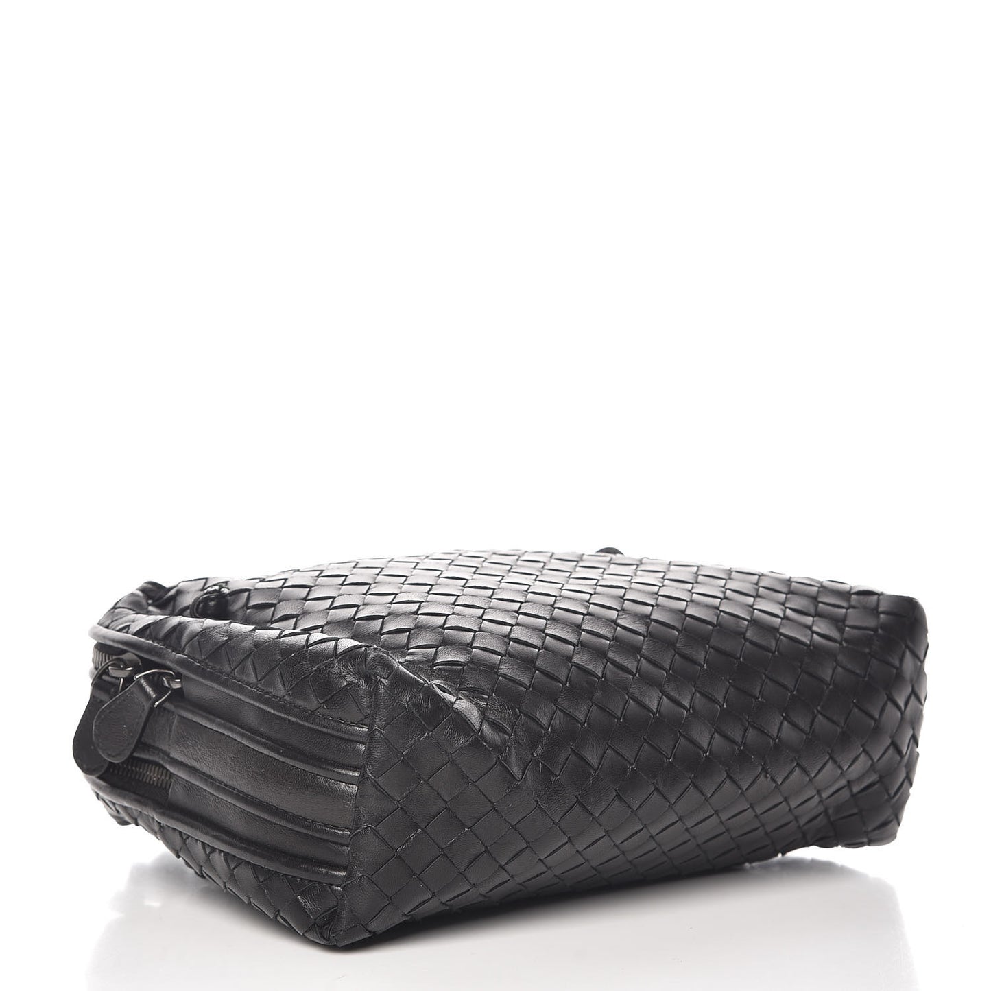 Nappa Intrecciato Pillow Crossbody Messenger Black