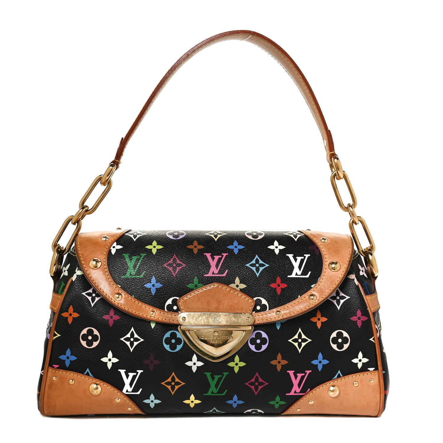 Louis Vuitton Monogram Multicolor Beverly MM Black 1 of 11