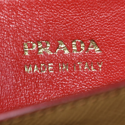 Prada Saffiano Cuir Large Double Bag Caramel Fuoco 7 of 17