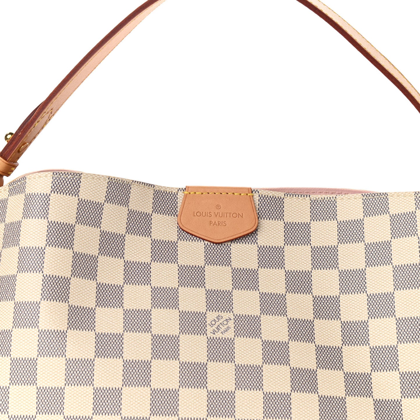 Damier Azur Graceful MM Rose Ballerine