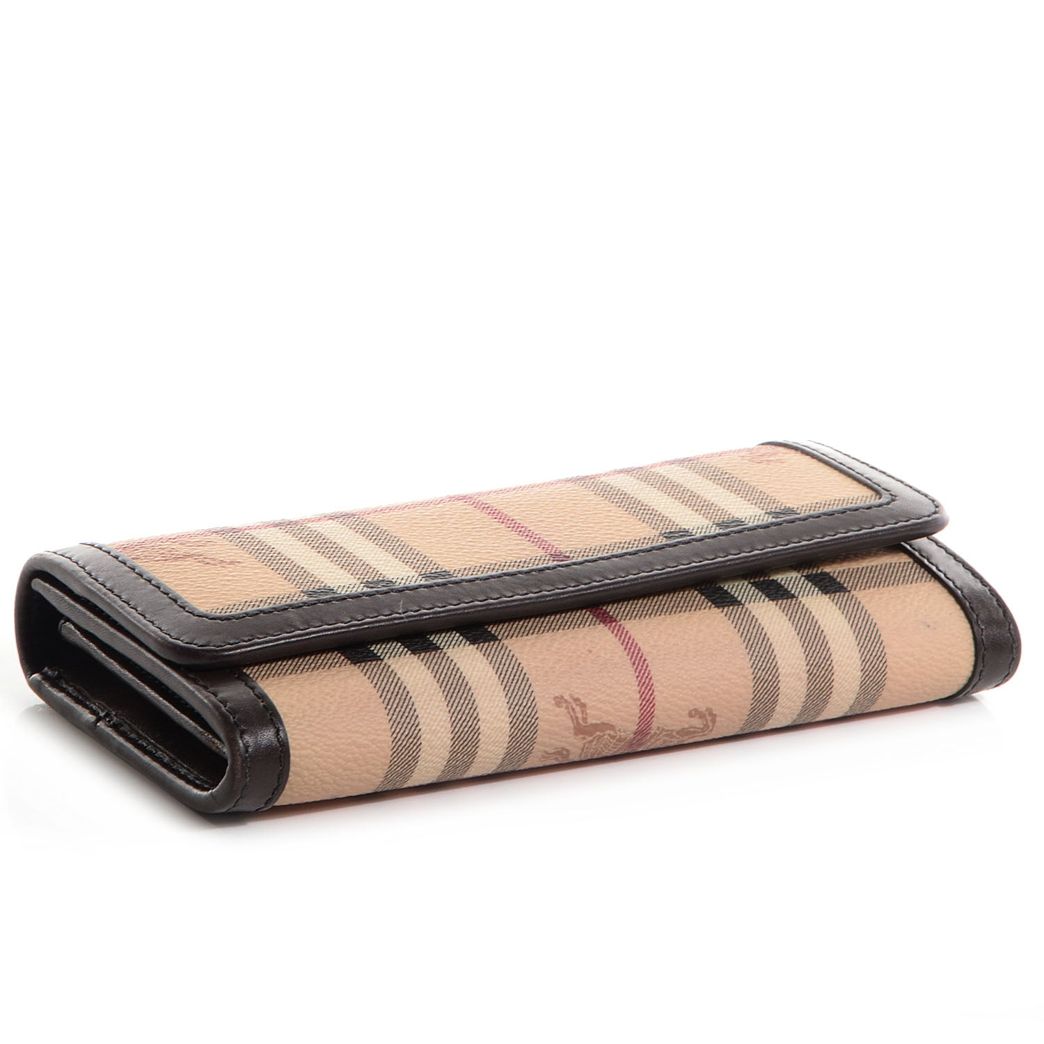 Burberry Haymarket Check Molly Continental Wallet Chocolate 4 of 9