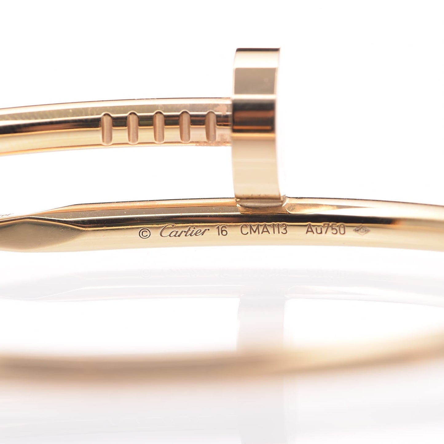 18K Yellow Gold Juste Un Clou Bracelet 16