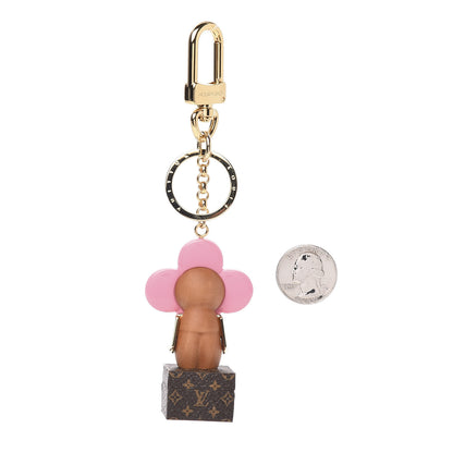 Louis Vuitton Resin Wood Vivienne Trunk VIP Bag Charm Key Holder Pink 2 of 2